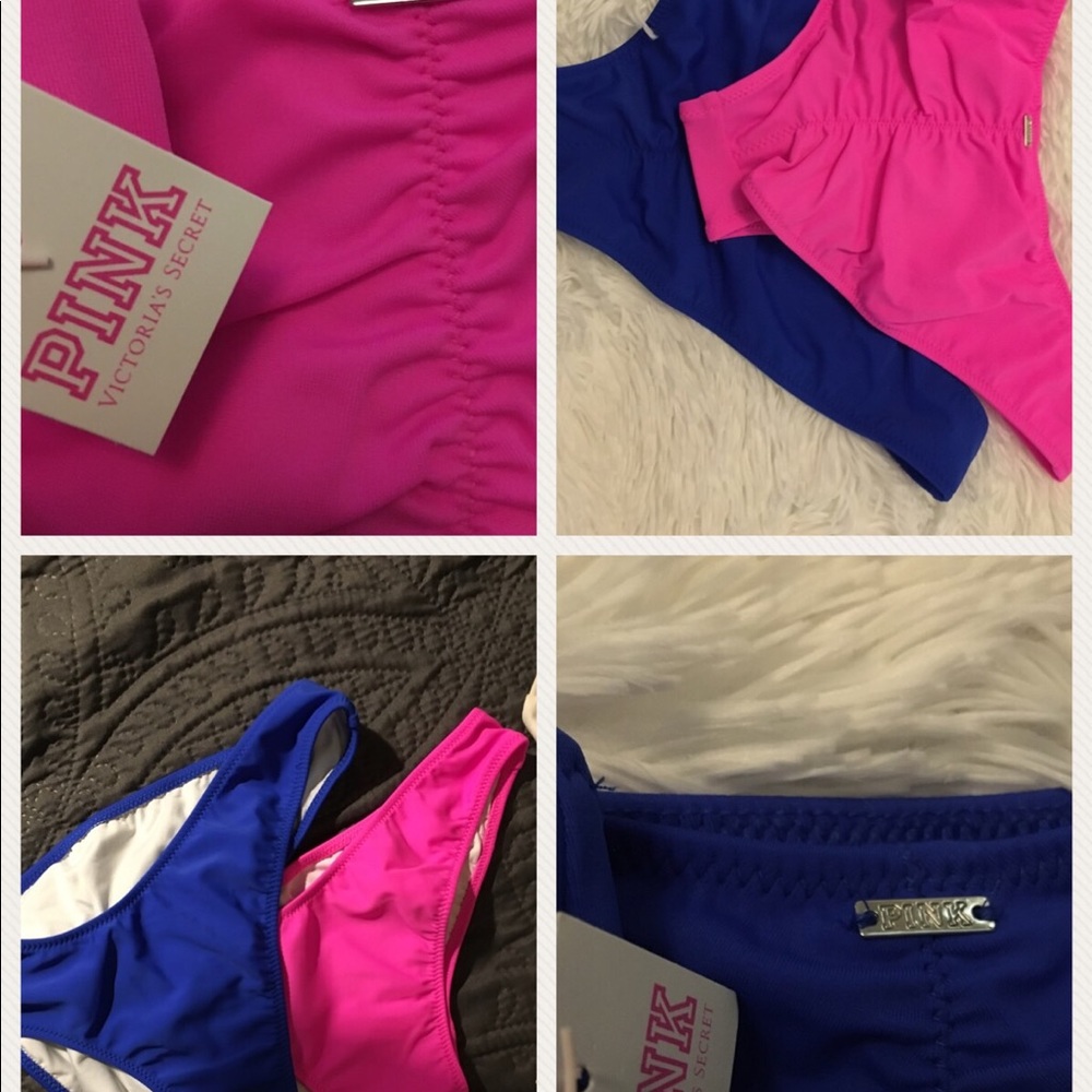 NWT Pink Victoria’s Secret Swim Bottoms - Picture 2 of 5